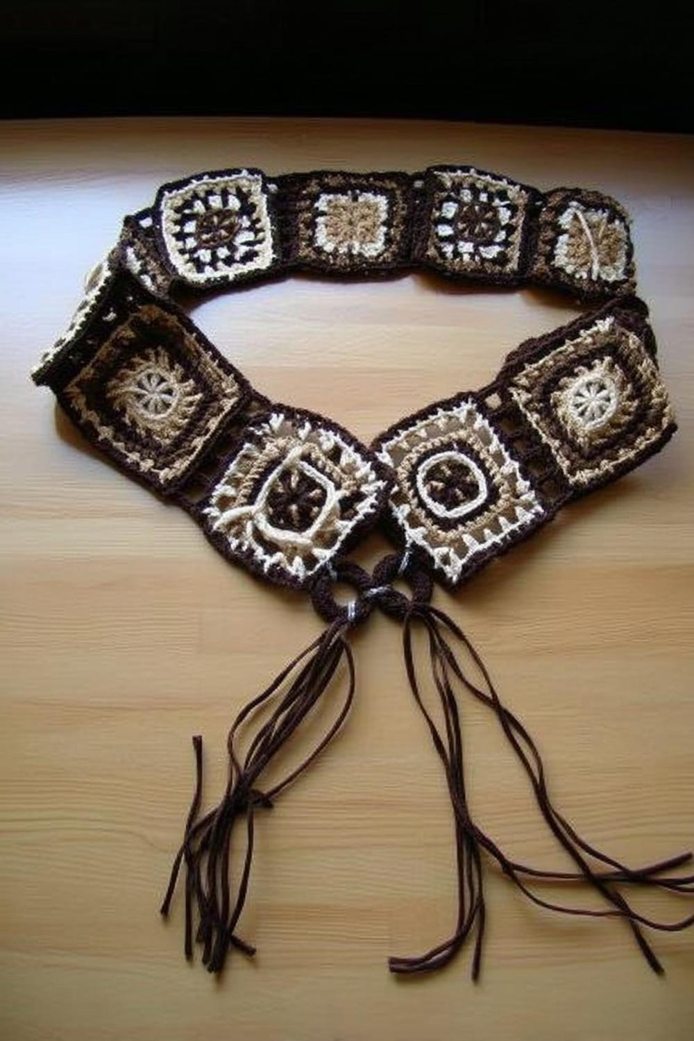 Geometric Square Belt