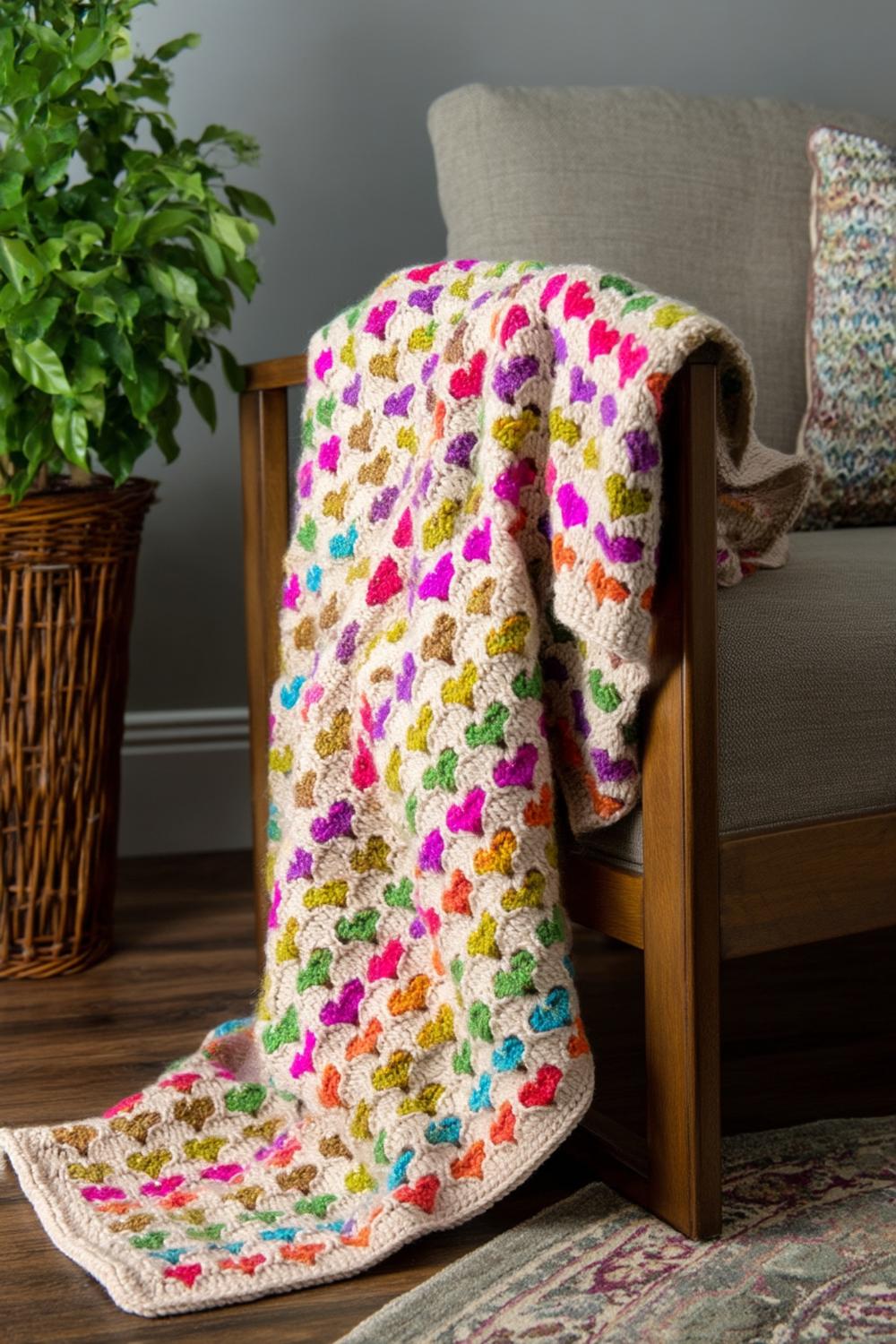 Vibrant Heart Squares