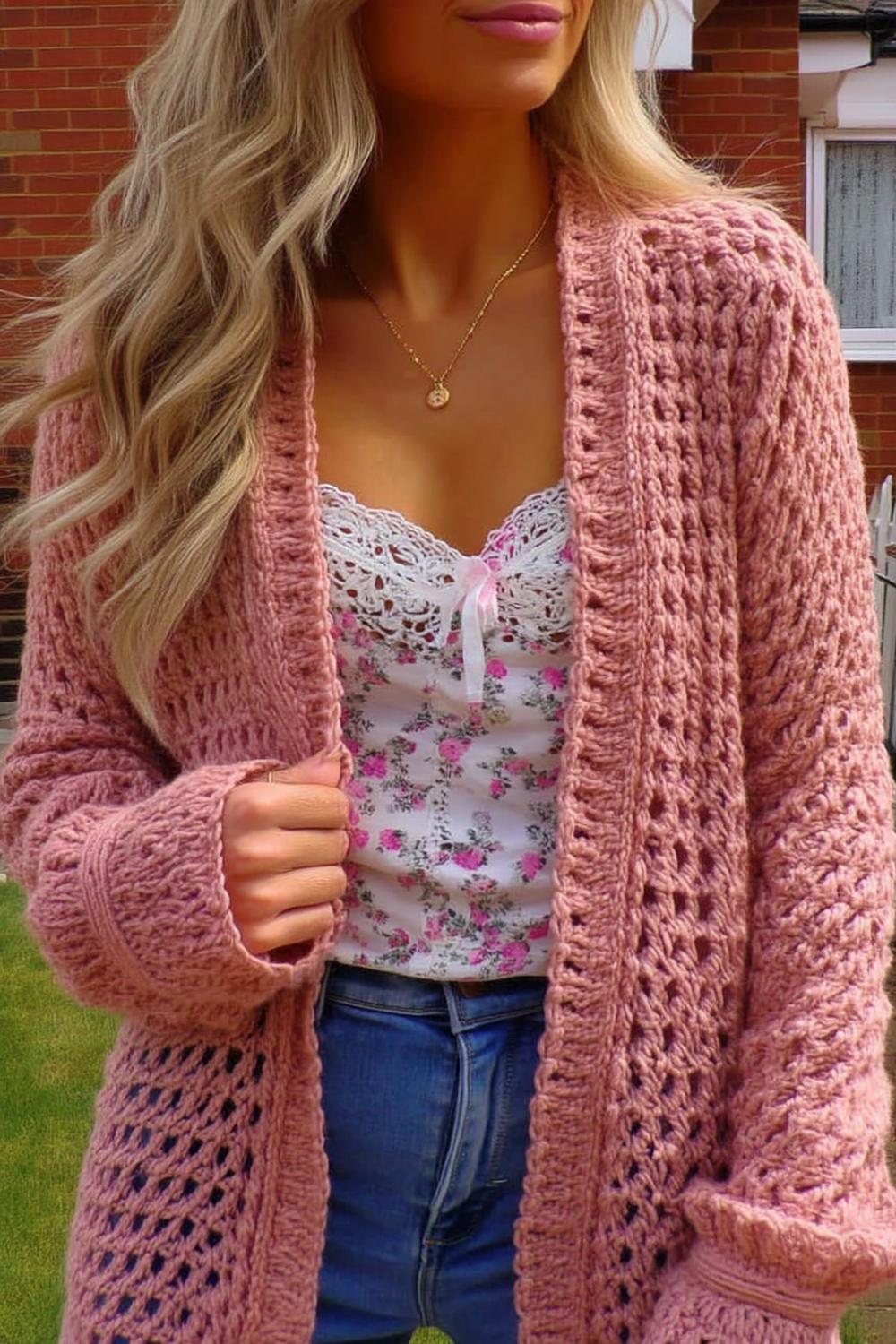 Dusty Pink Textured Beauty
