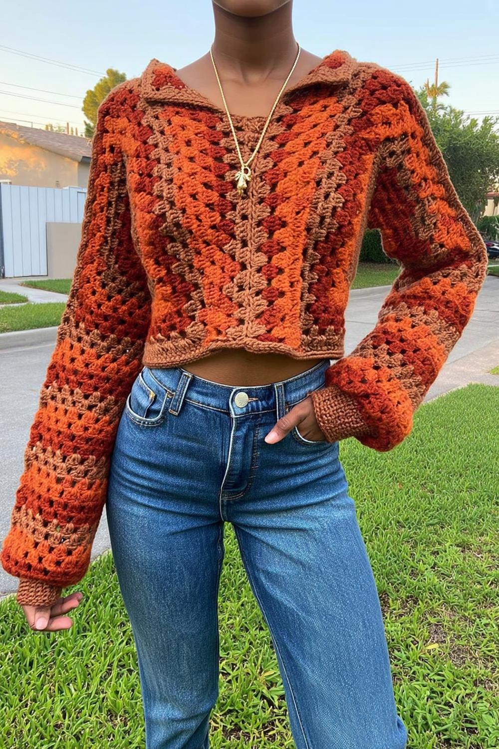 Autumn Harvest Hooded Cardigan