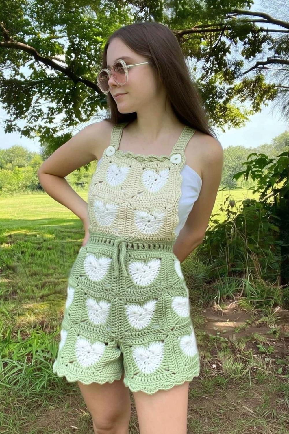 Fresh Daisy Overalls Set