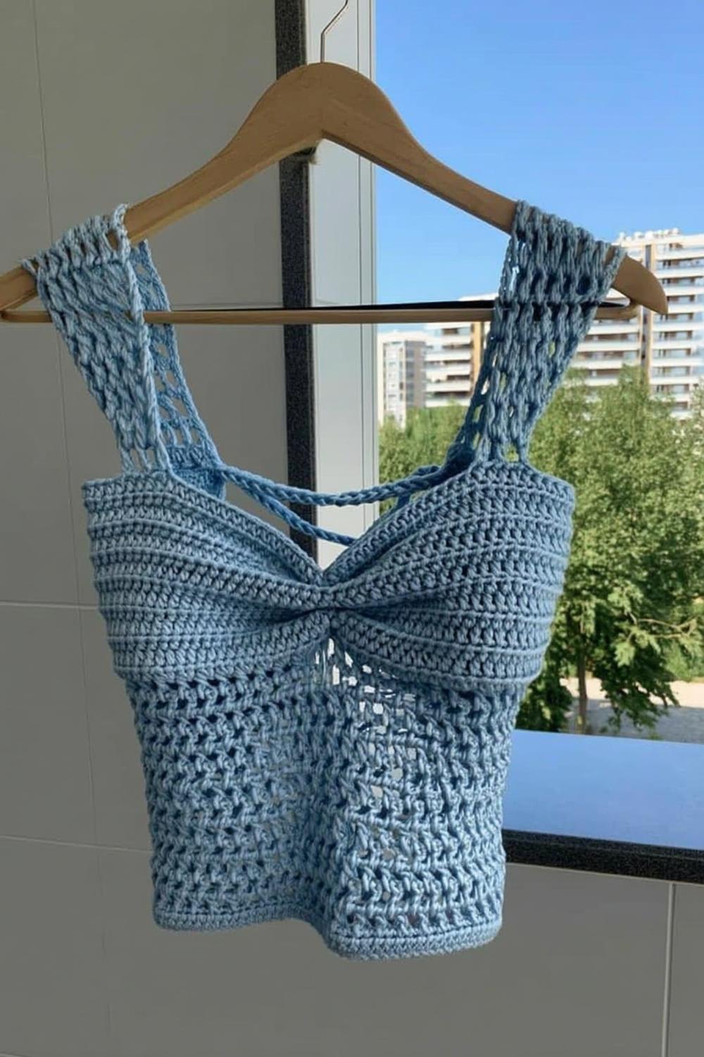 Ocean Blue Twisted Tank