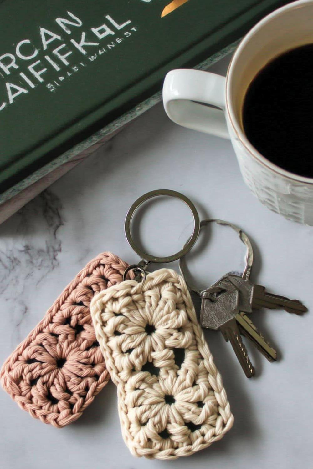 Granny Square Keychains