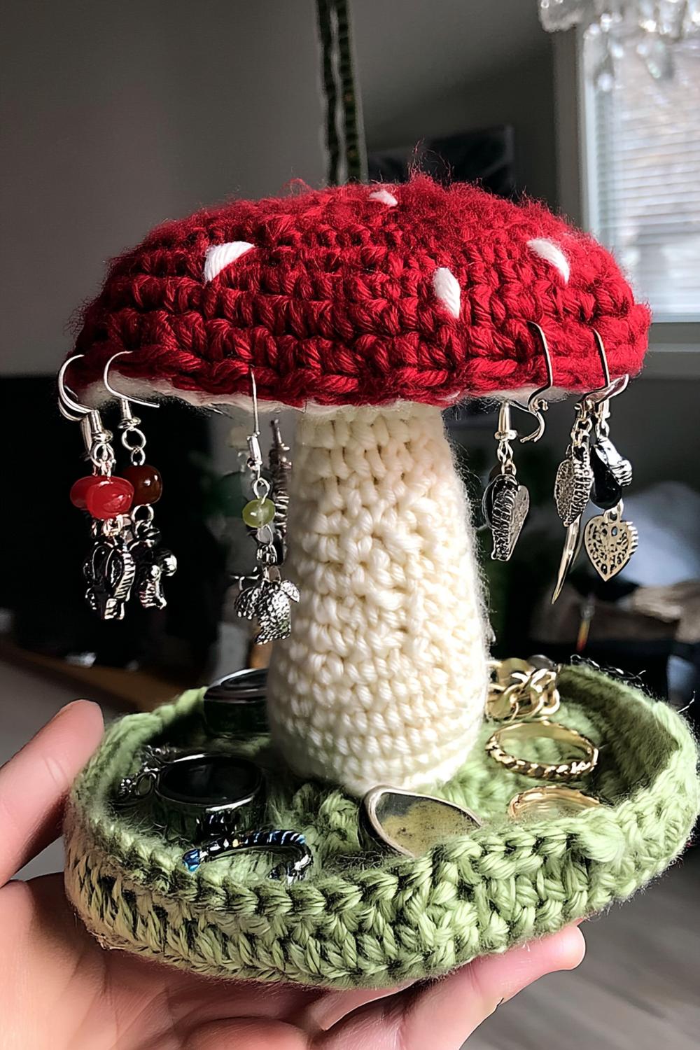 Mushroom Jewelry Holder