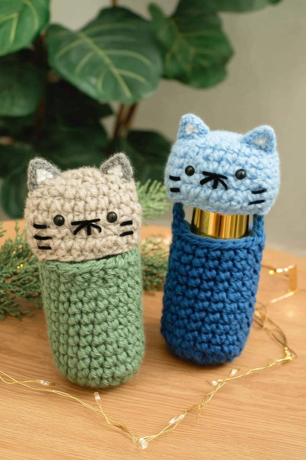 Adorable Cat Lip Balm Cozies