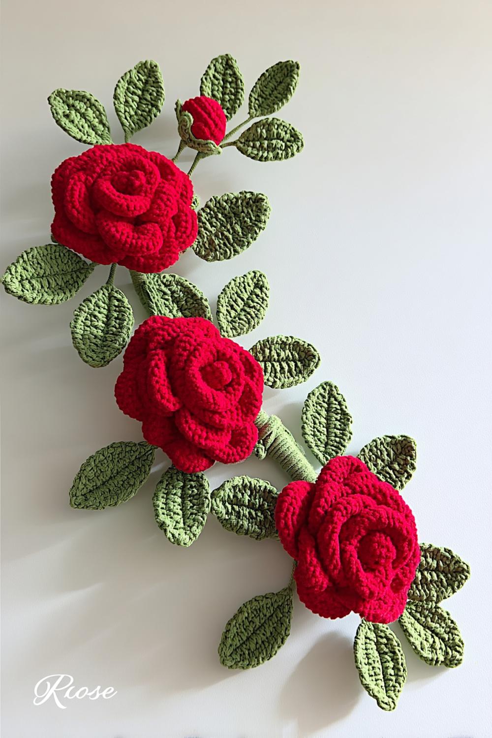 Classic Red Rose Stems