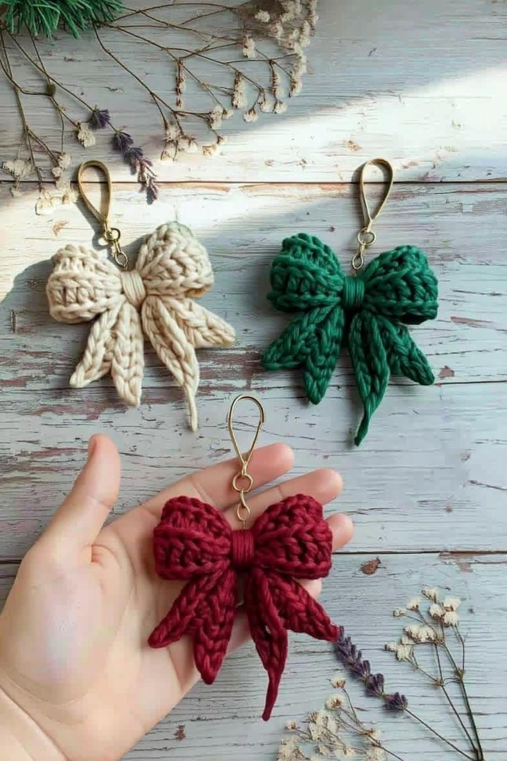 Colorful Bow Keychains