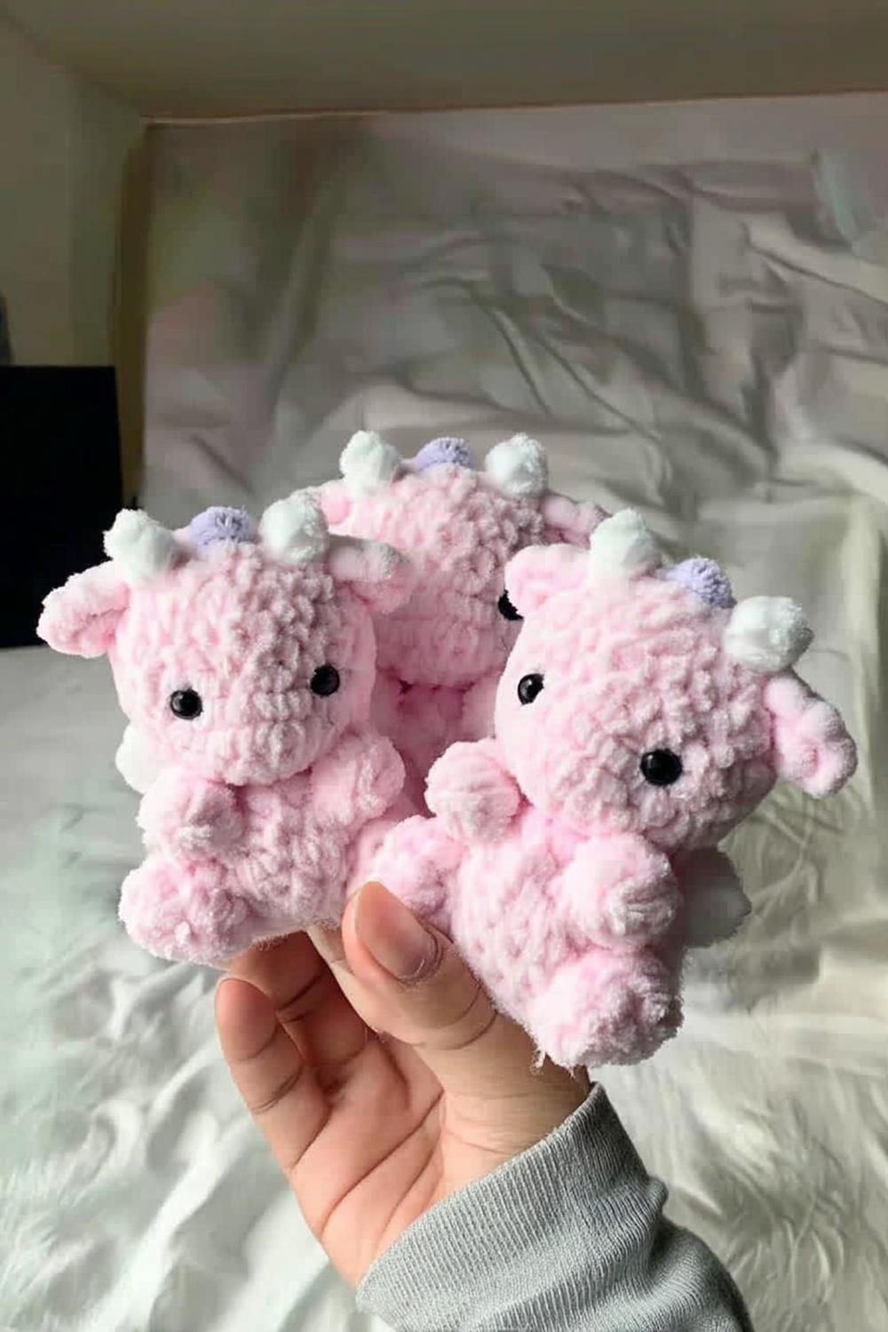 Fluffy Pink Dragons