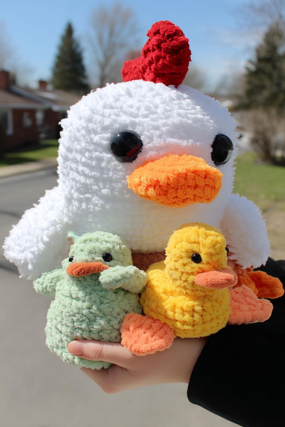 Giant Rooster Family
