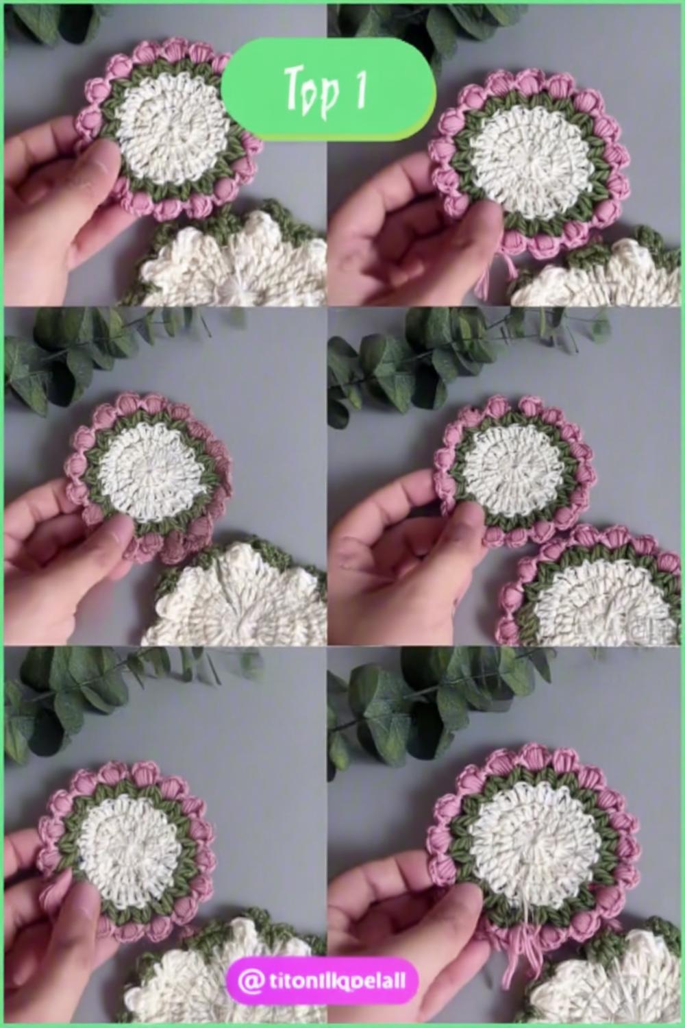Delicate Flower Coasters