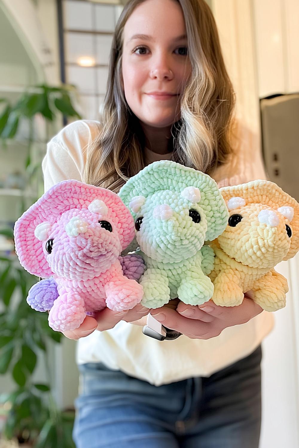 Pastel Elephant Trio