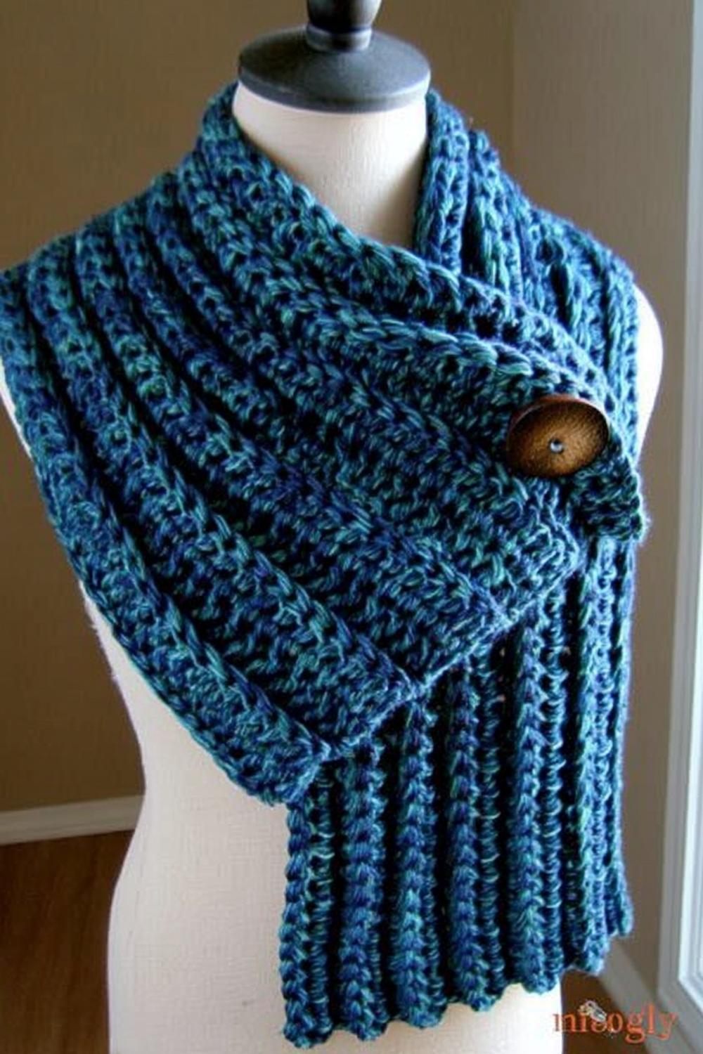 Ocean Blue Button Wrap