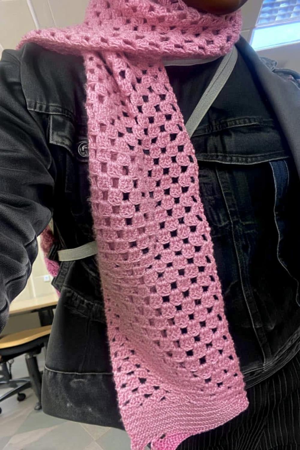 Pink Mesh Elegance