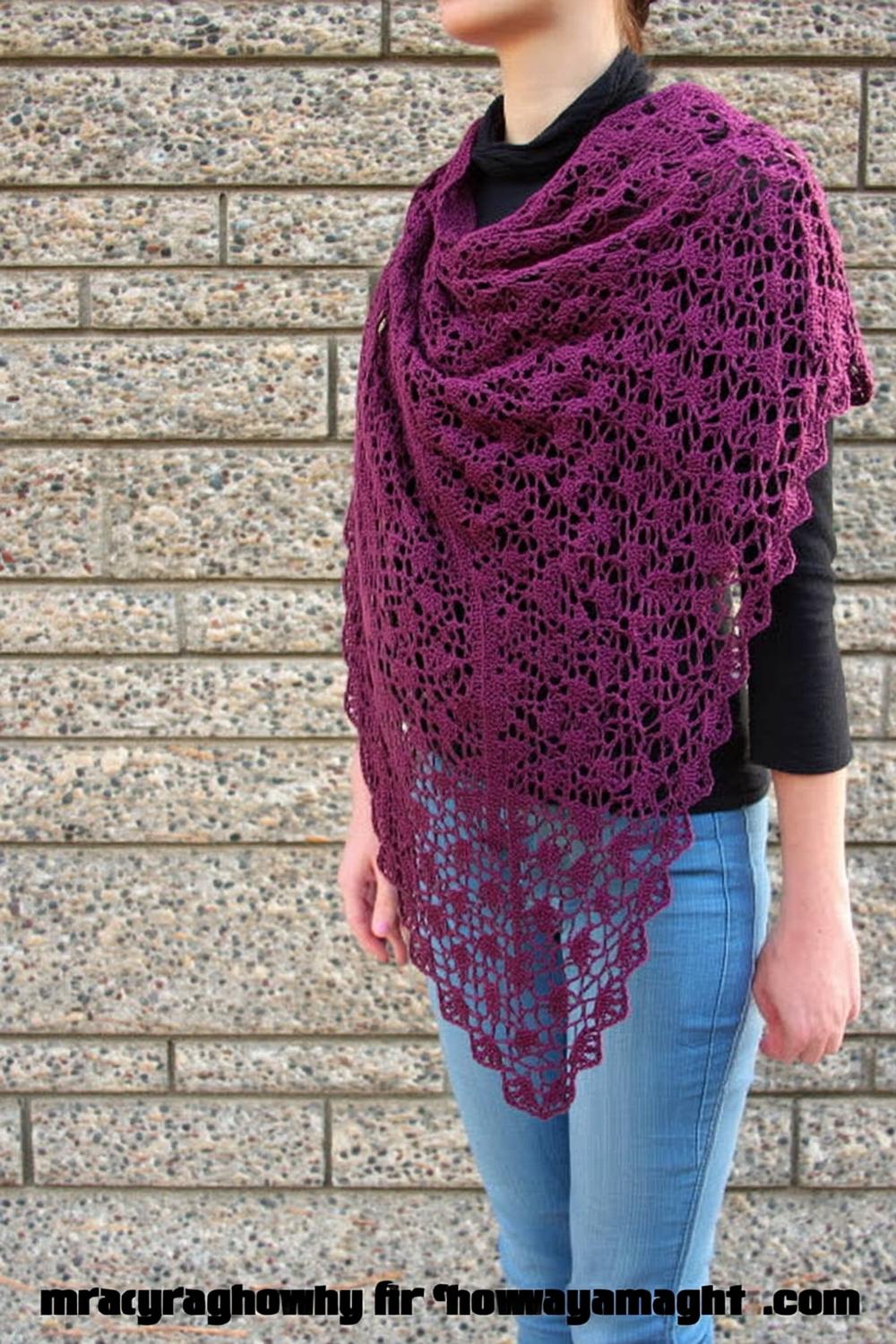 Purple Lace Triangle