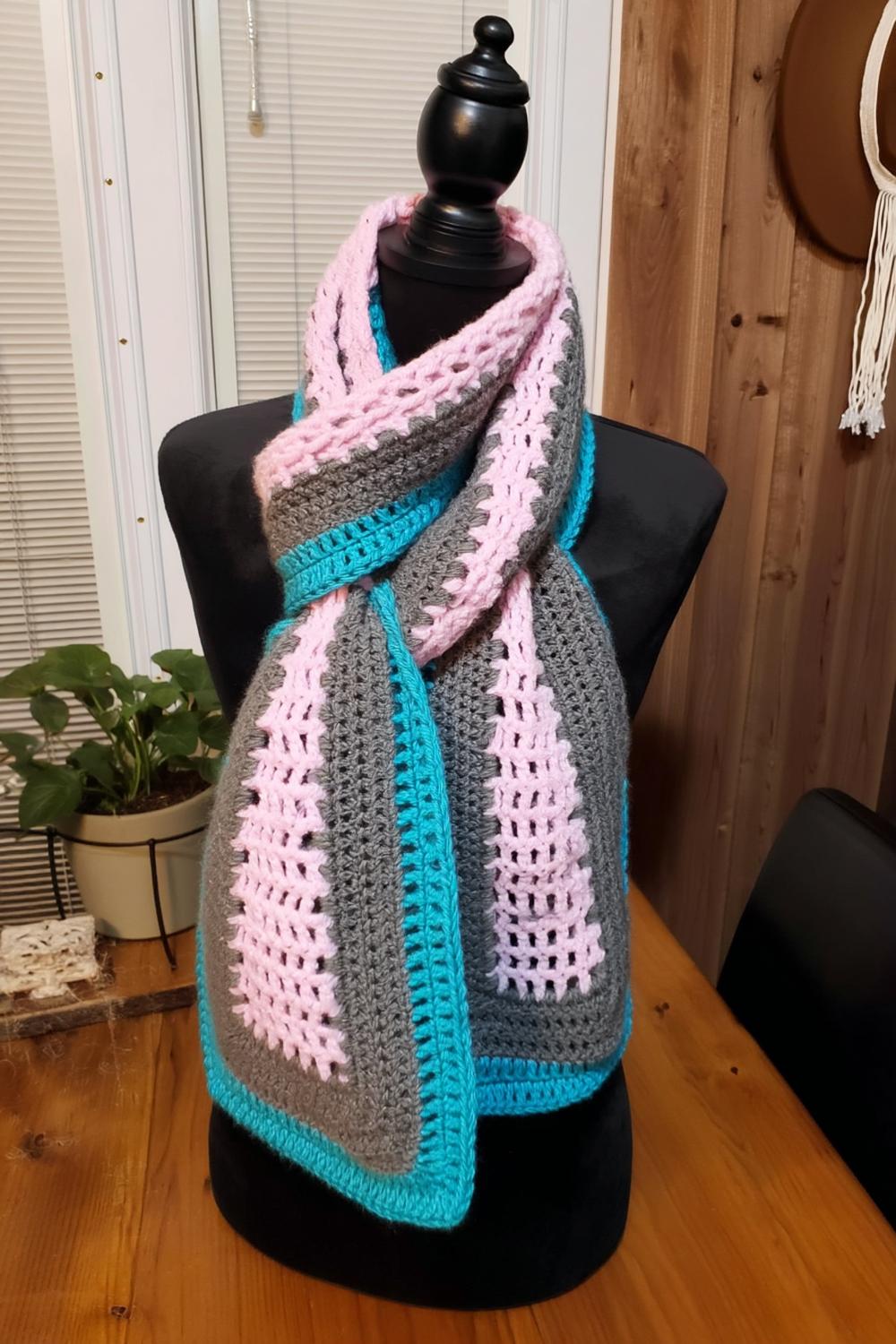 Striped Elegance Display