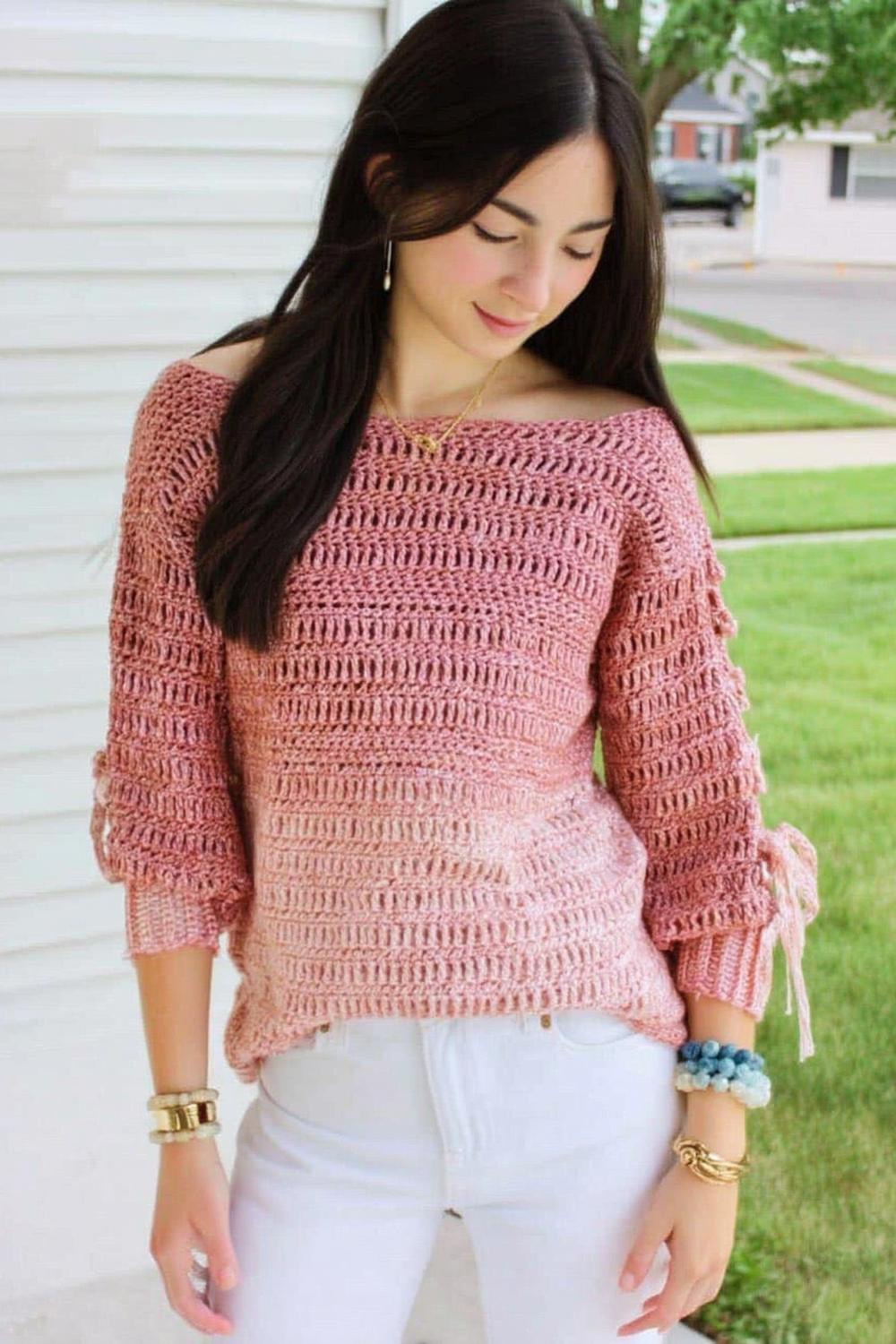 30 Beautiful Crochet Sweater Designs & Tutorials