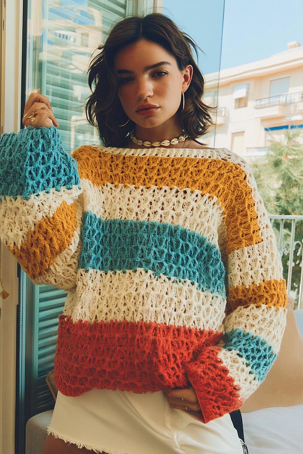 Vibrant Striped Color Celebration