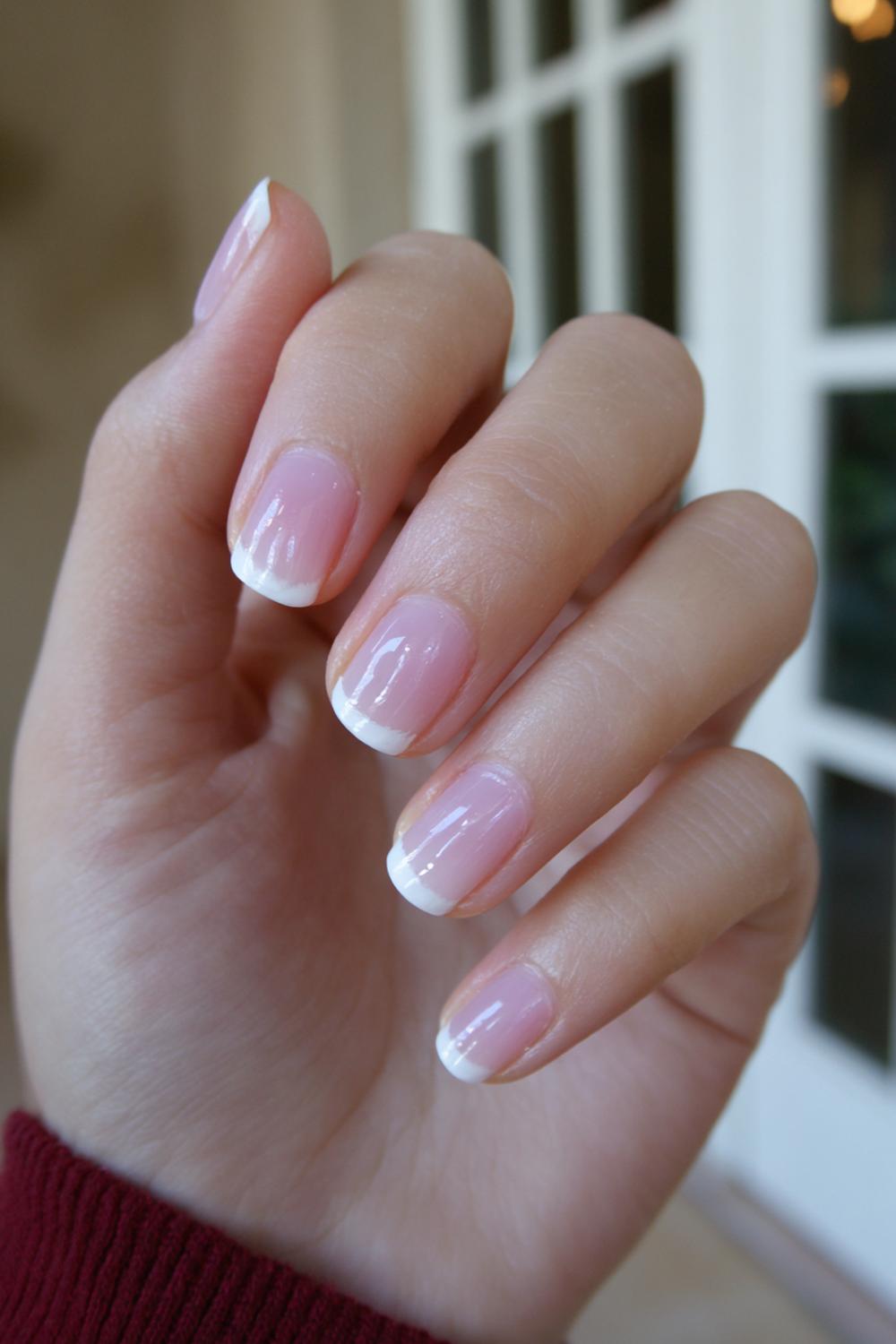 15. Nails No French Tips: Short Nails January “Icy Clear” Clean Look