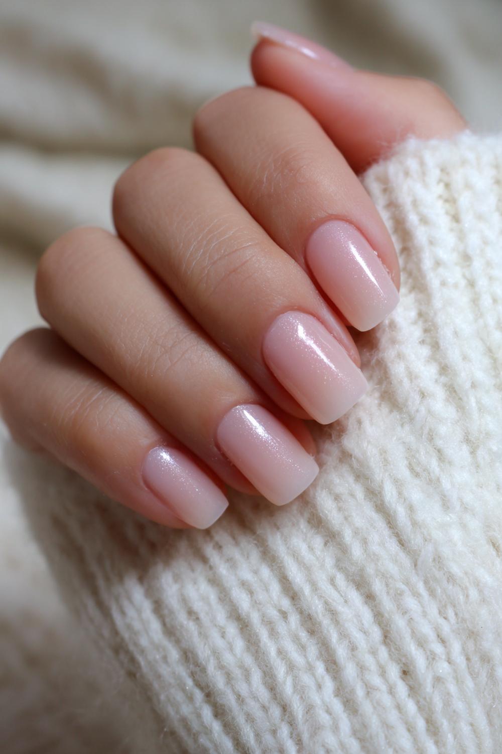2. Nails No French Tips: Soft Beige Soap-Nail Minimalism