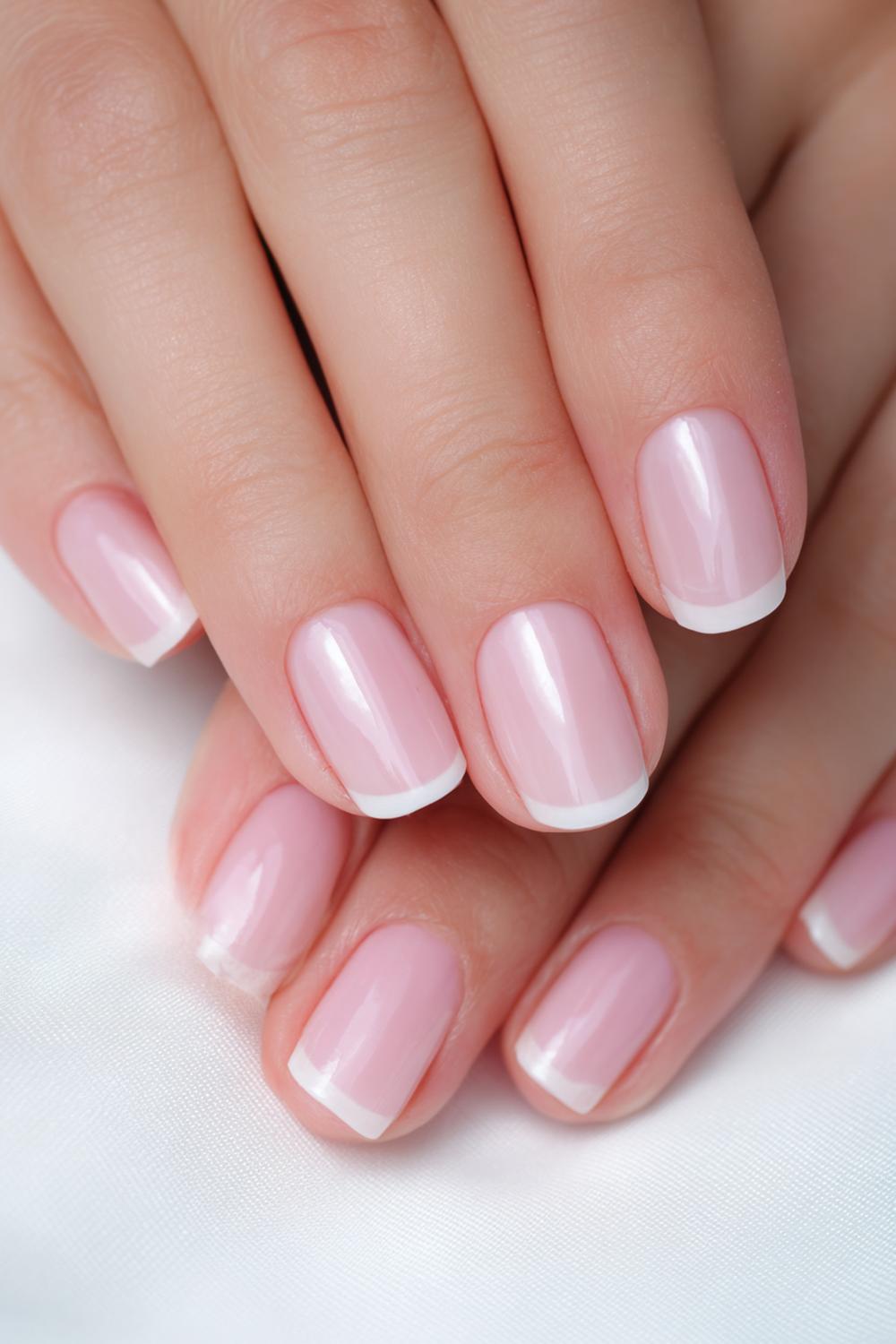 31. Nails No French Tips: Glossy Topcoat Only for Ultra-Clean Nails