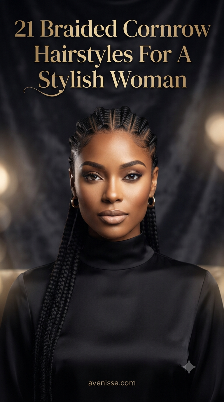 21 Braided Cornrow Hairstyles For A Stylish Woman