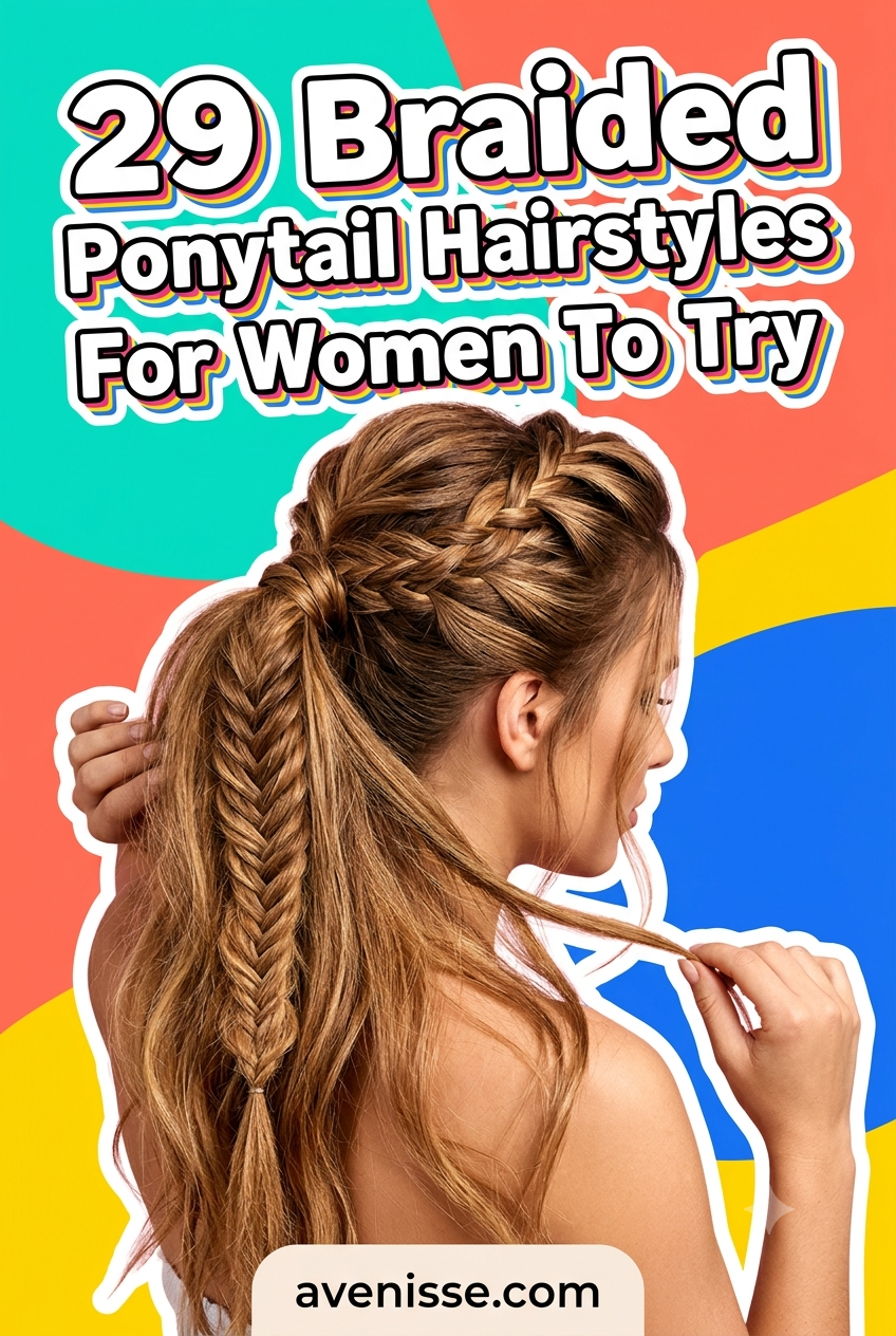 29 Braided Ponytail Hairstyles For Women To Try