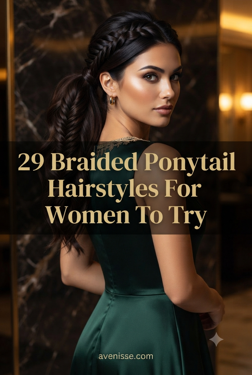 29 Braided Ponytail Hairstyles For Women To Try