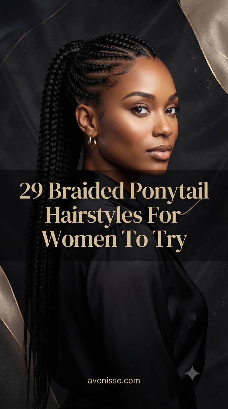29 Braided Ponytail Hairstyles For Women To Try