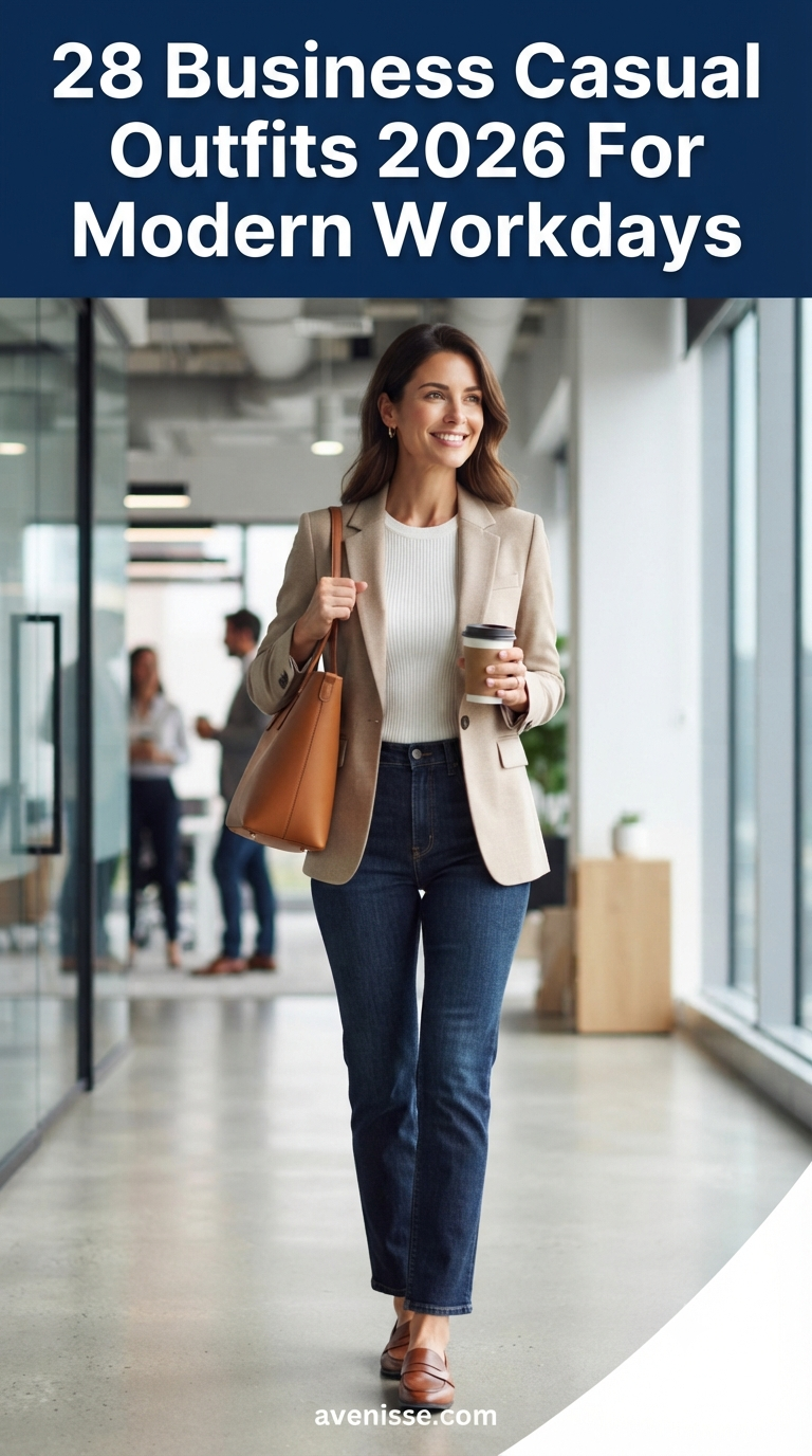 28 Business Casual Outfits 2026 For Modern Workdays