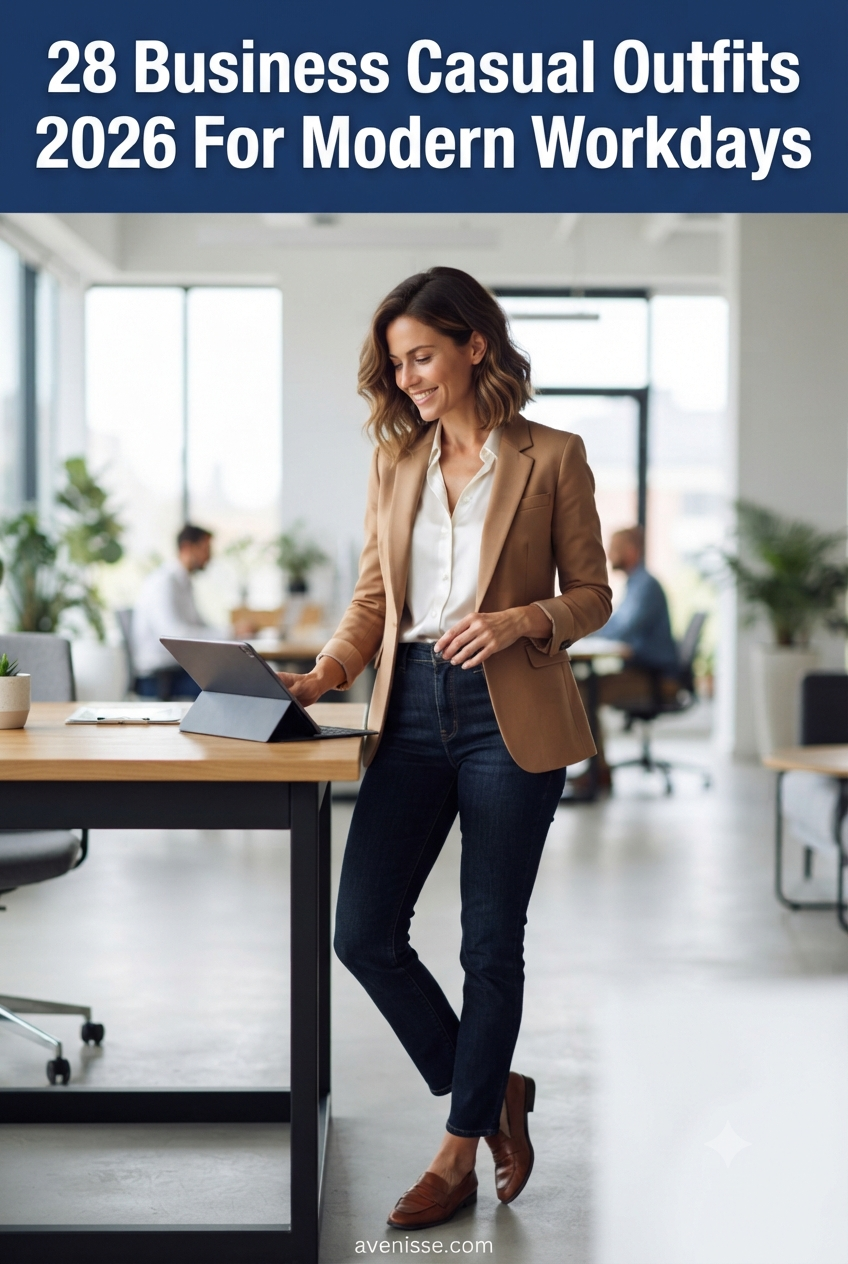 28 Business Casual Outfits 2026 For Modern Workdays