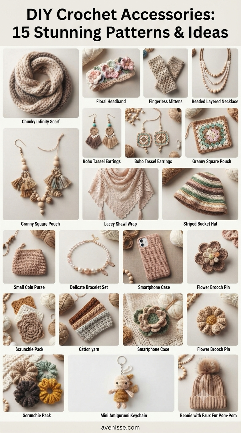 DIY Crochet Accessories: 15 Stunning Patterns & Ideas