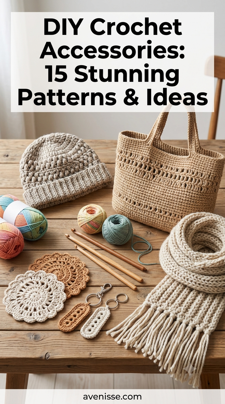 DIY Crochet Accessories: 15 Stunning Patterns & Ideas