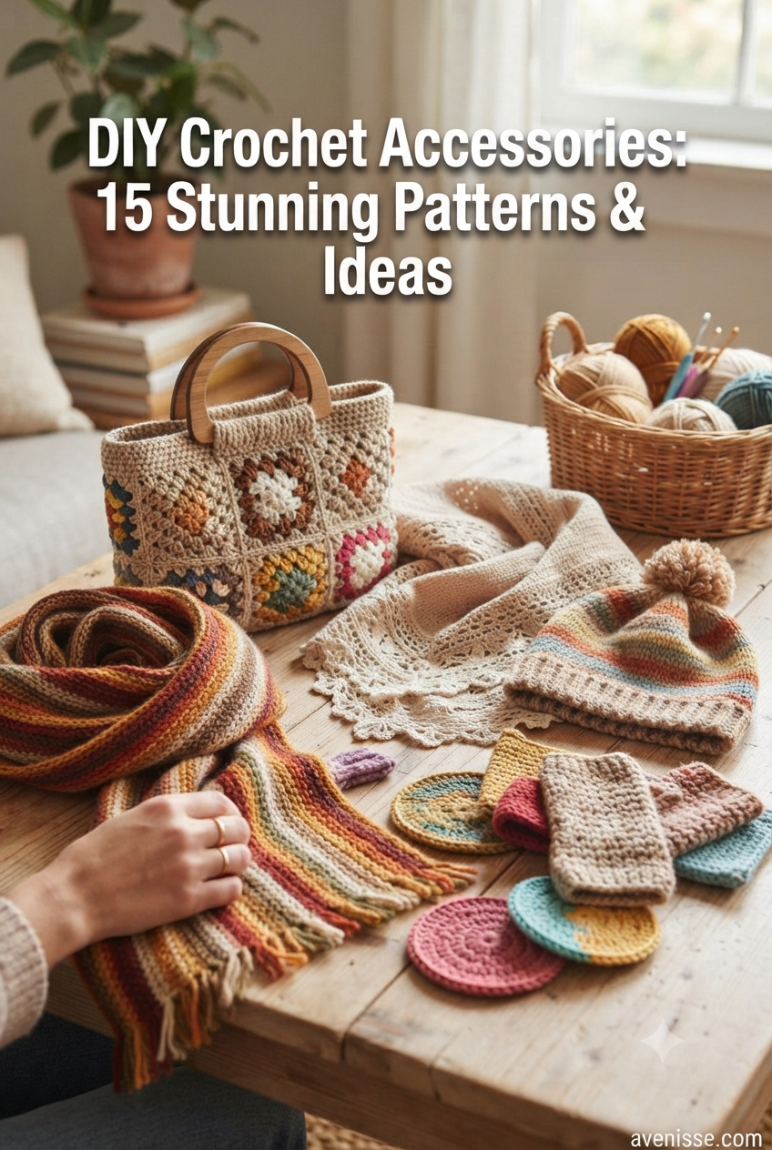 DIY Crochet Accessories: 15 Stunning Patterns & Ideas