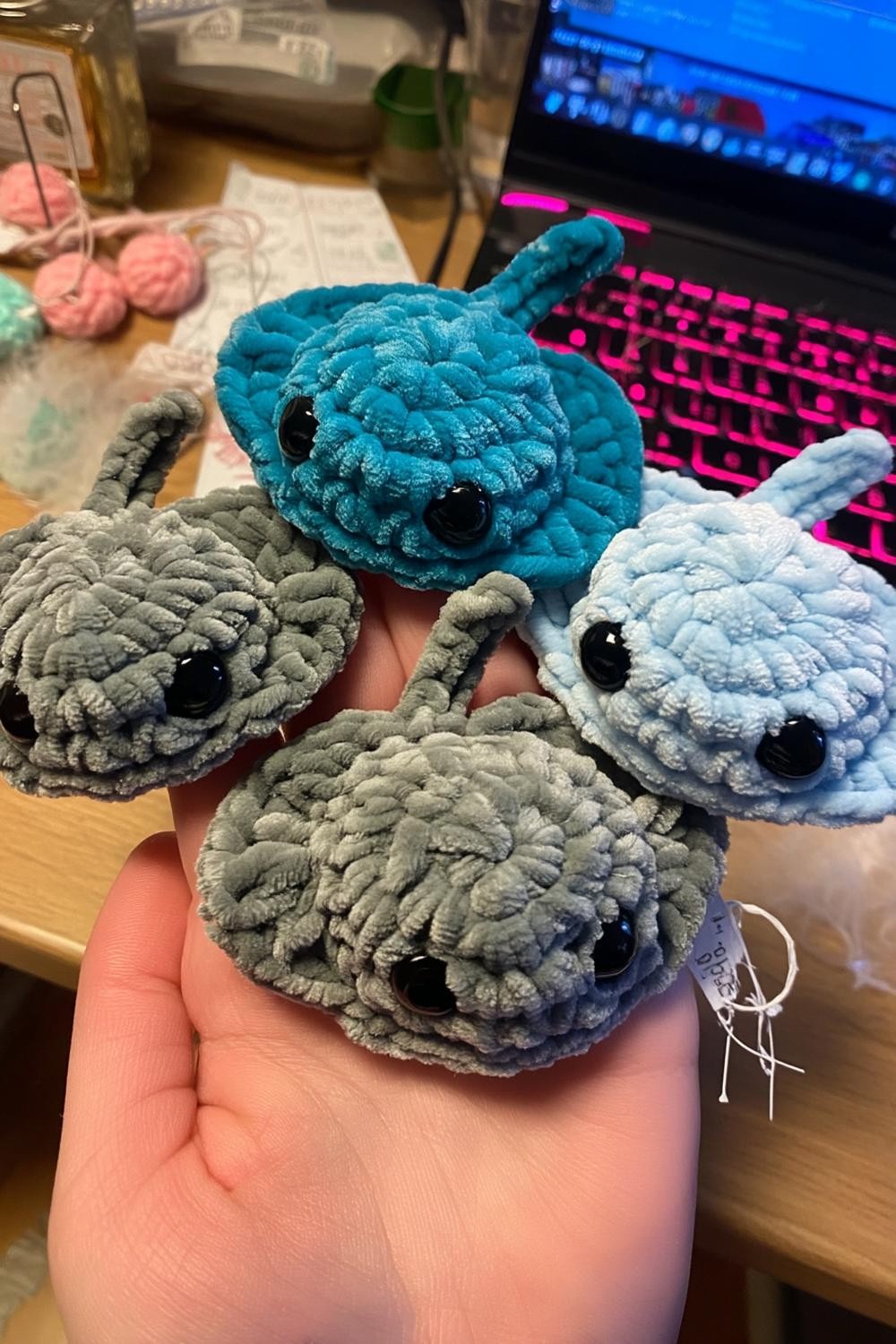 Tiny Whale Charms