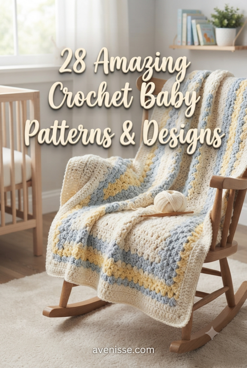28 Amazing Crochet Baby Blanket Patterns & Designs
