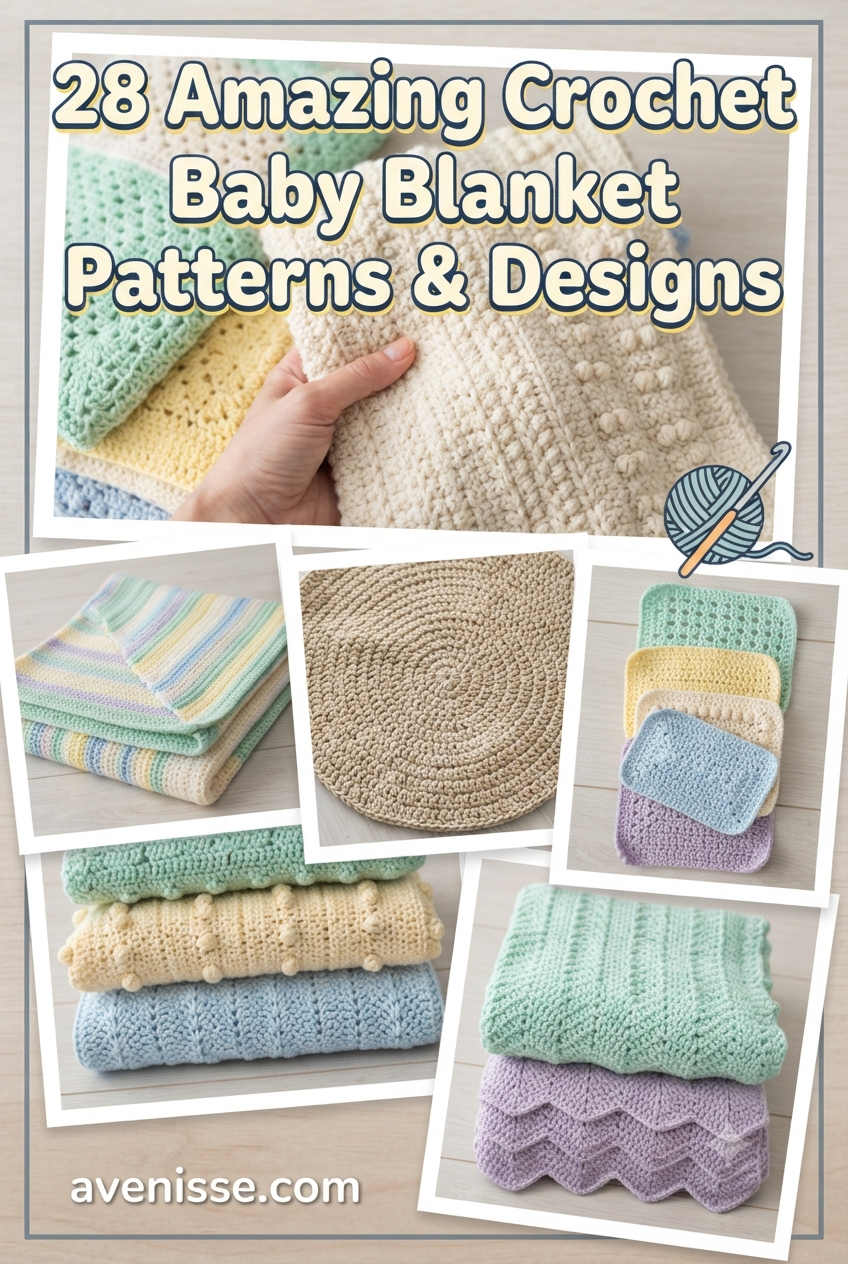 28 Amazing Crochet Baby Blanket Patterns & Designs