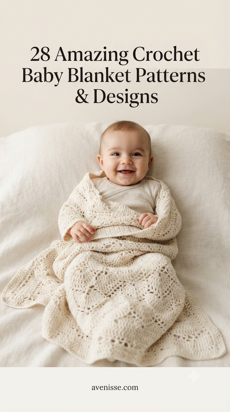 28 Amazing Crochet Baby Blanket Patterns & Designs