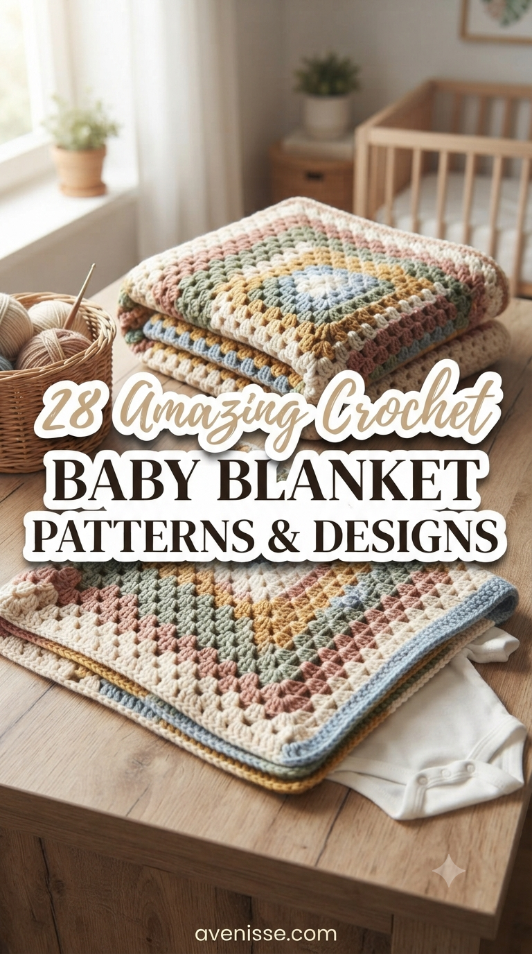28 Amazing Crochet Baby Blanket Patterns & Designs