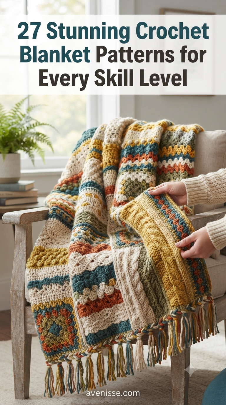 27 Stunning Crochet Blanket Patterns for Every Skill Level