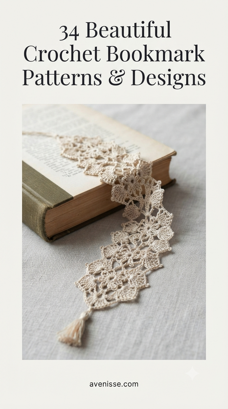 34 Beautiful Crochet Bookmark Patterns & Designs