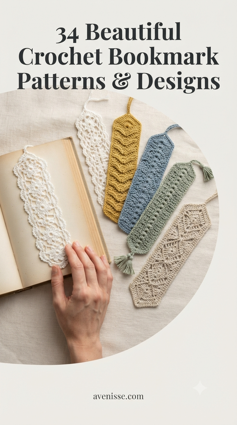34 Beautiful Crochet Bookmark Patterns & Designs
