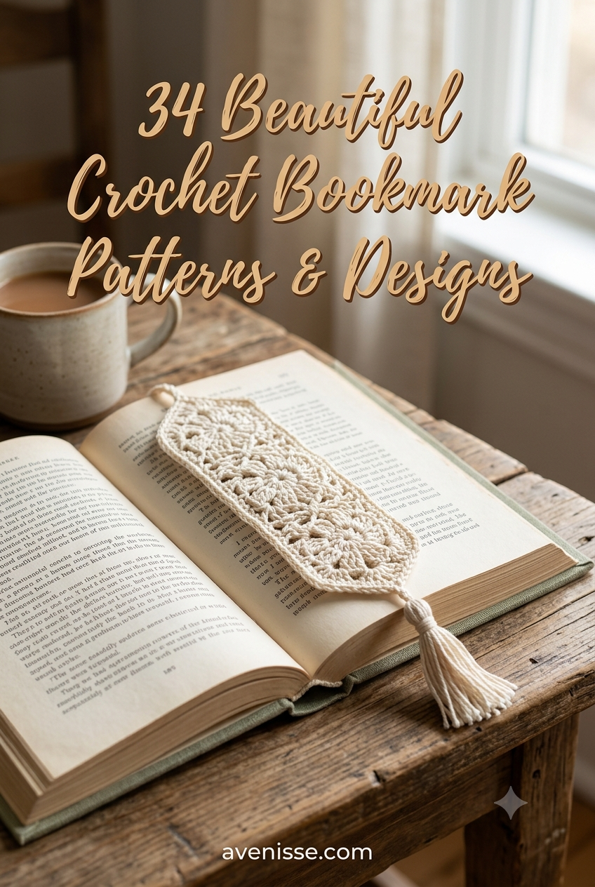 34 Beautiful Crochet Bookmark Patterns & Designs