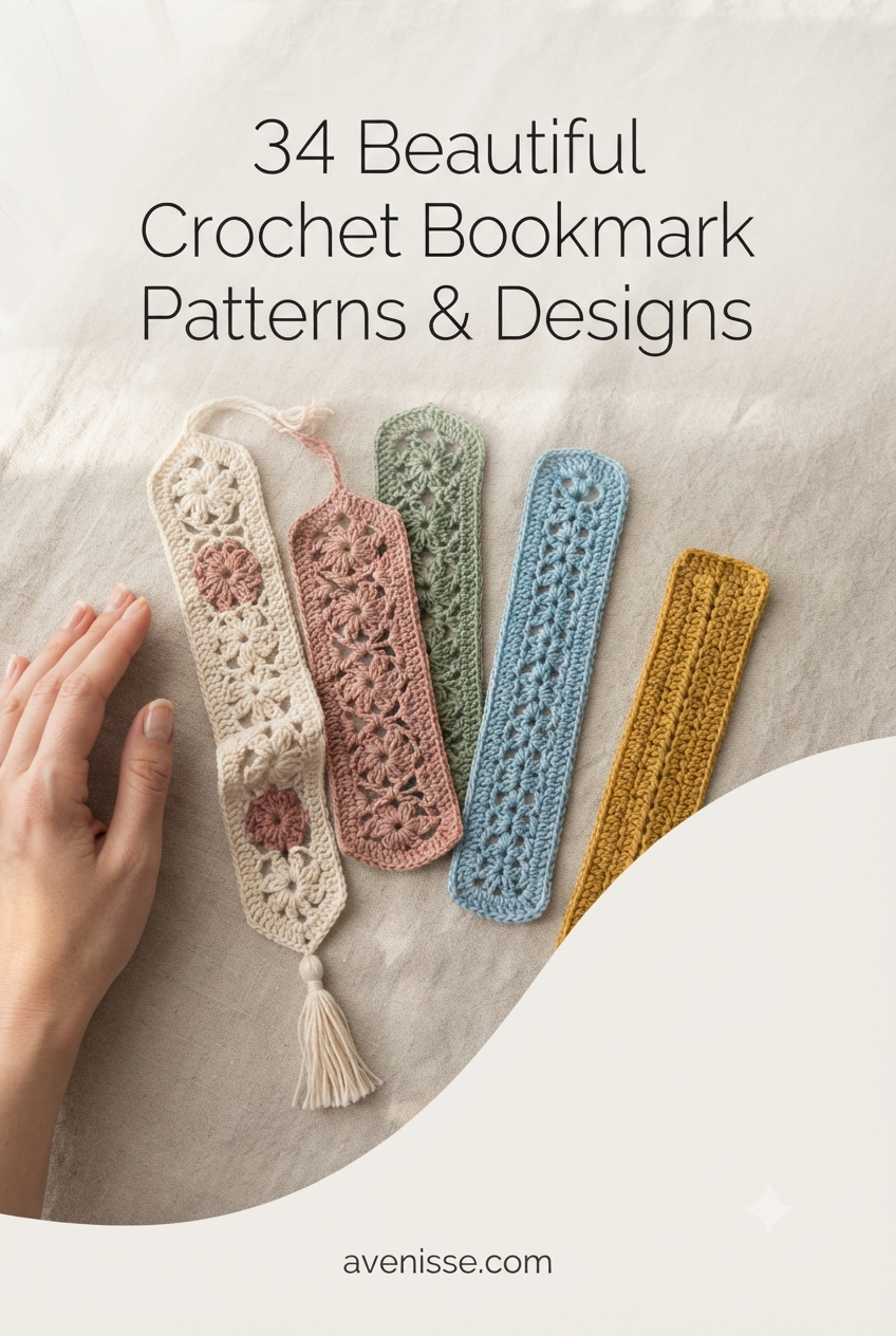 34 Beautiful Crochet Bookmark Patterns & Designs