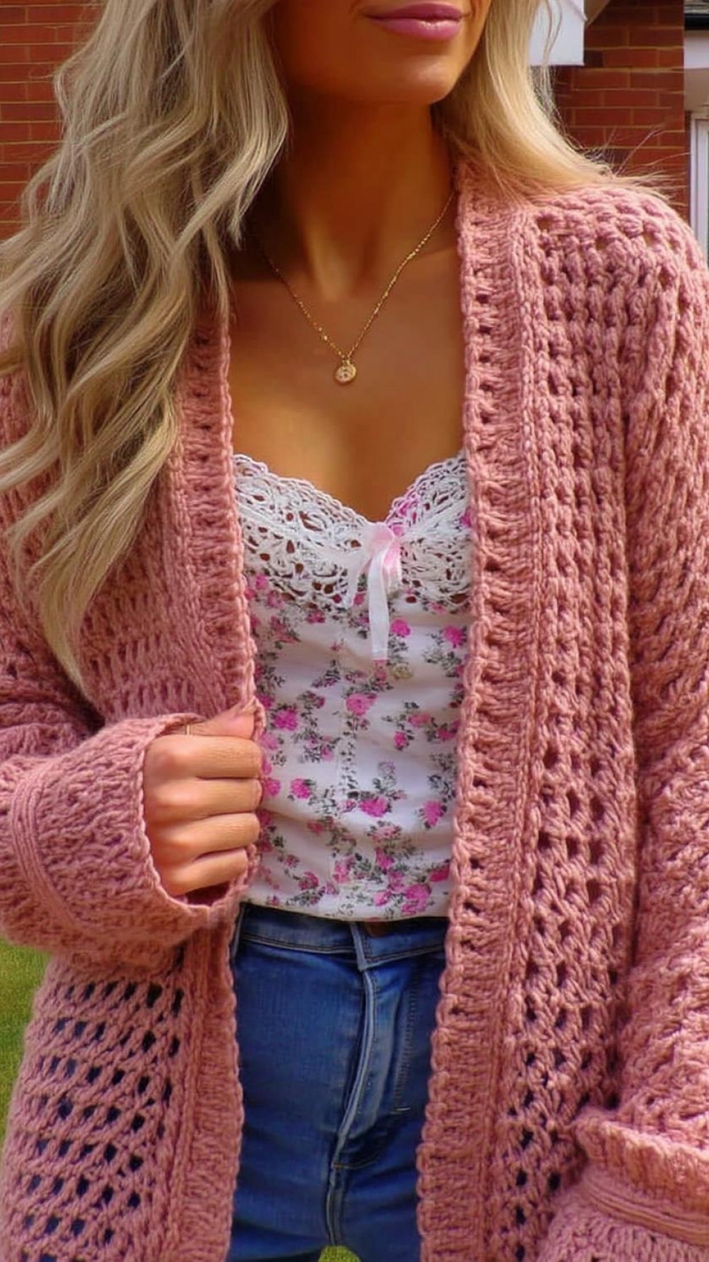 Dusty Pink Textured Beauty
