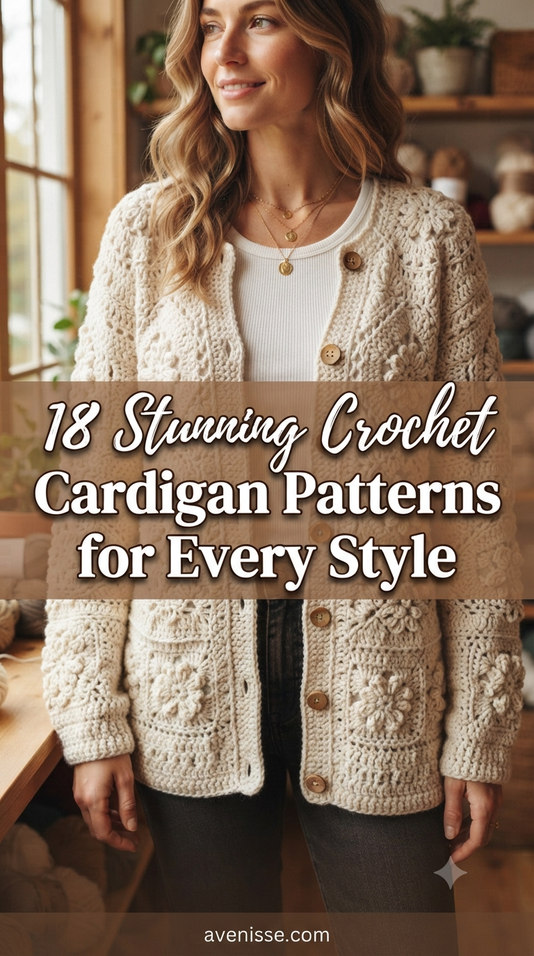 18 Stunning Crochet Cardigan Patterns for Every Style