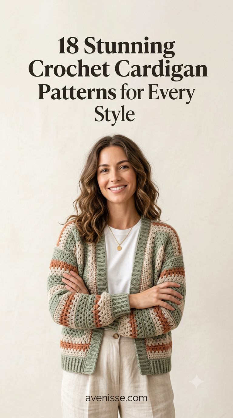 18 Stunning Crochet Cardigan Patterns for Every Style