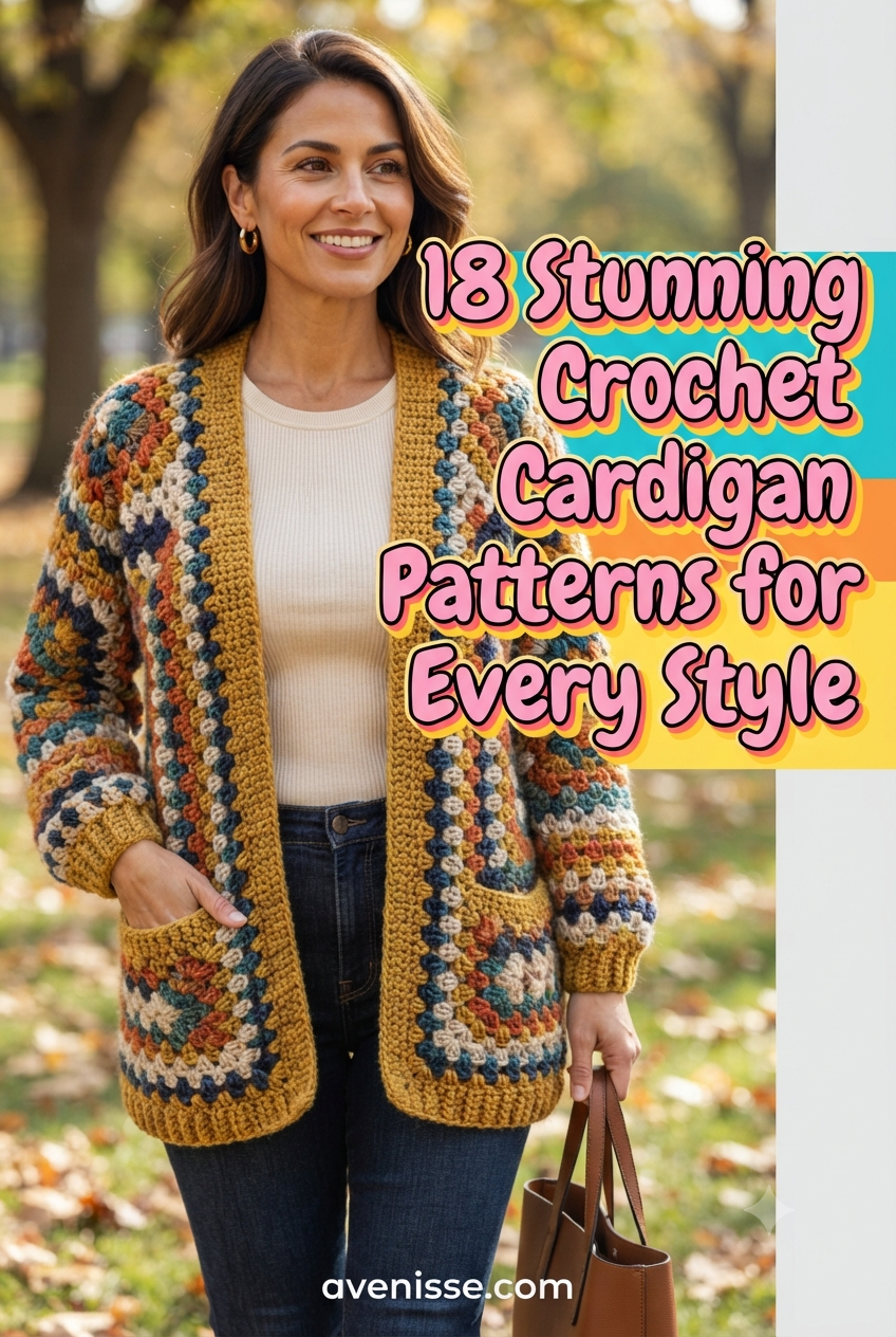 18 Stunning Crochet Cardigan Patterns for Every Style