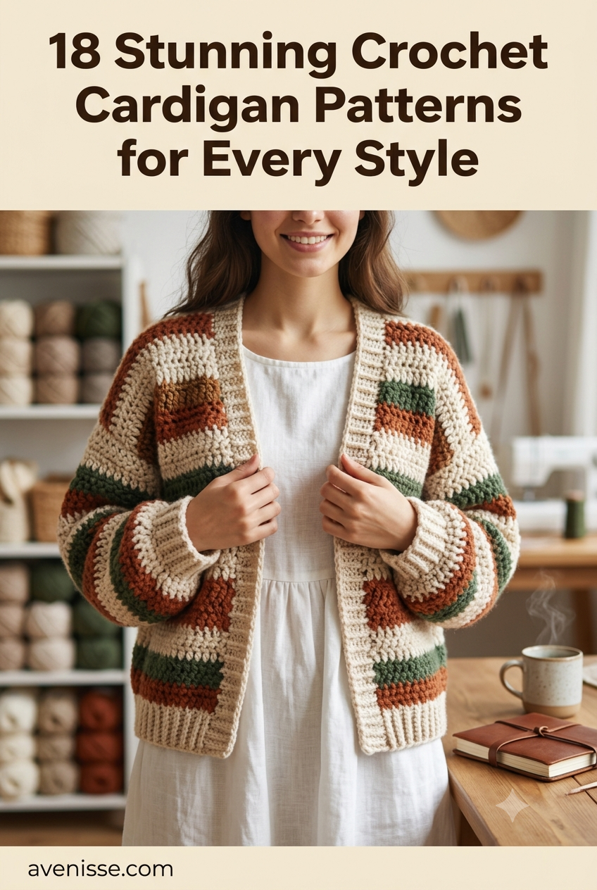 18 Stunning Crochet Cardigan Patterns for Every Style