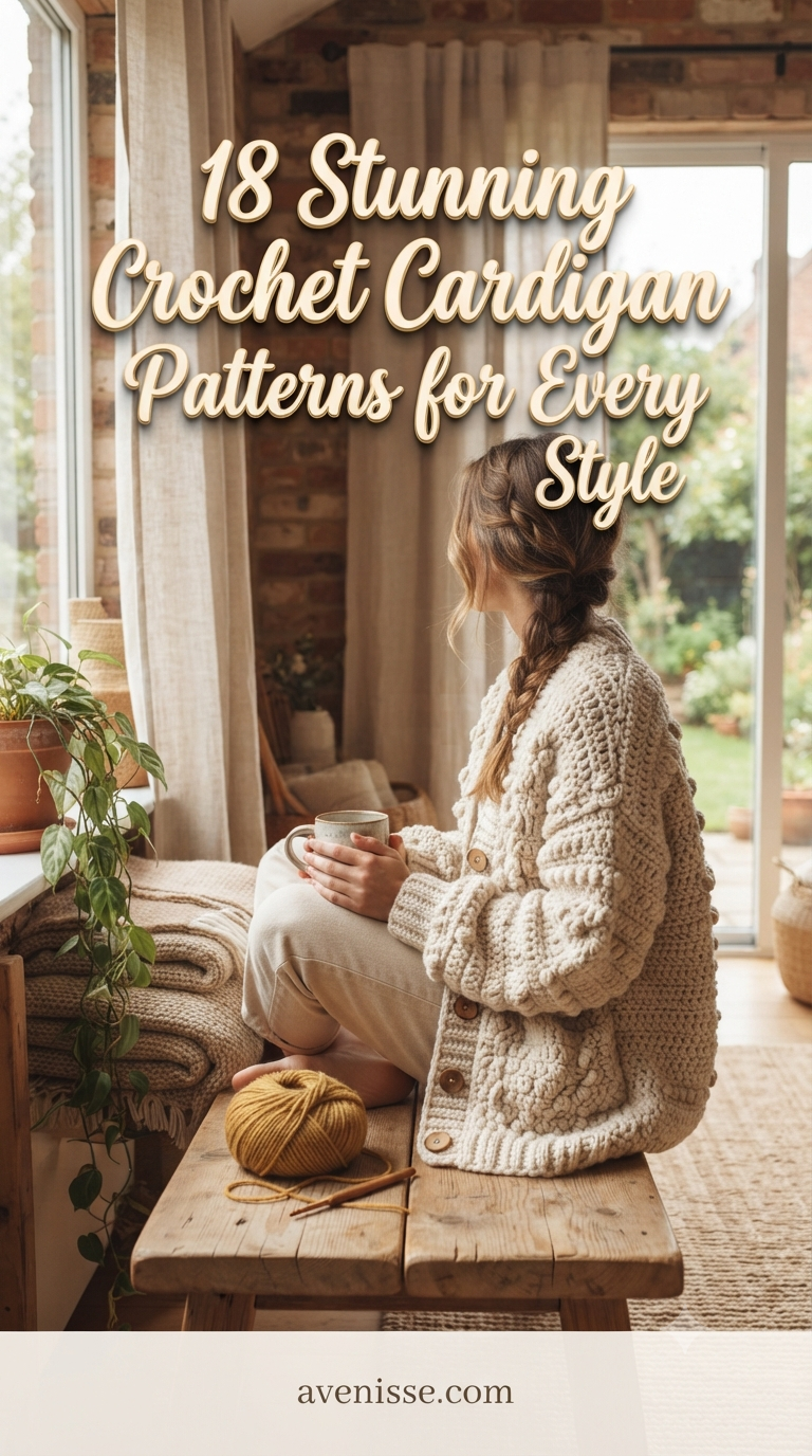 18 Stunning Crochet Cardigan Patterns for Every Style