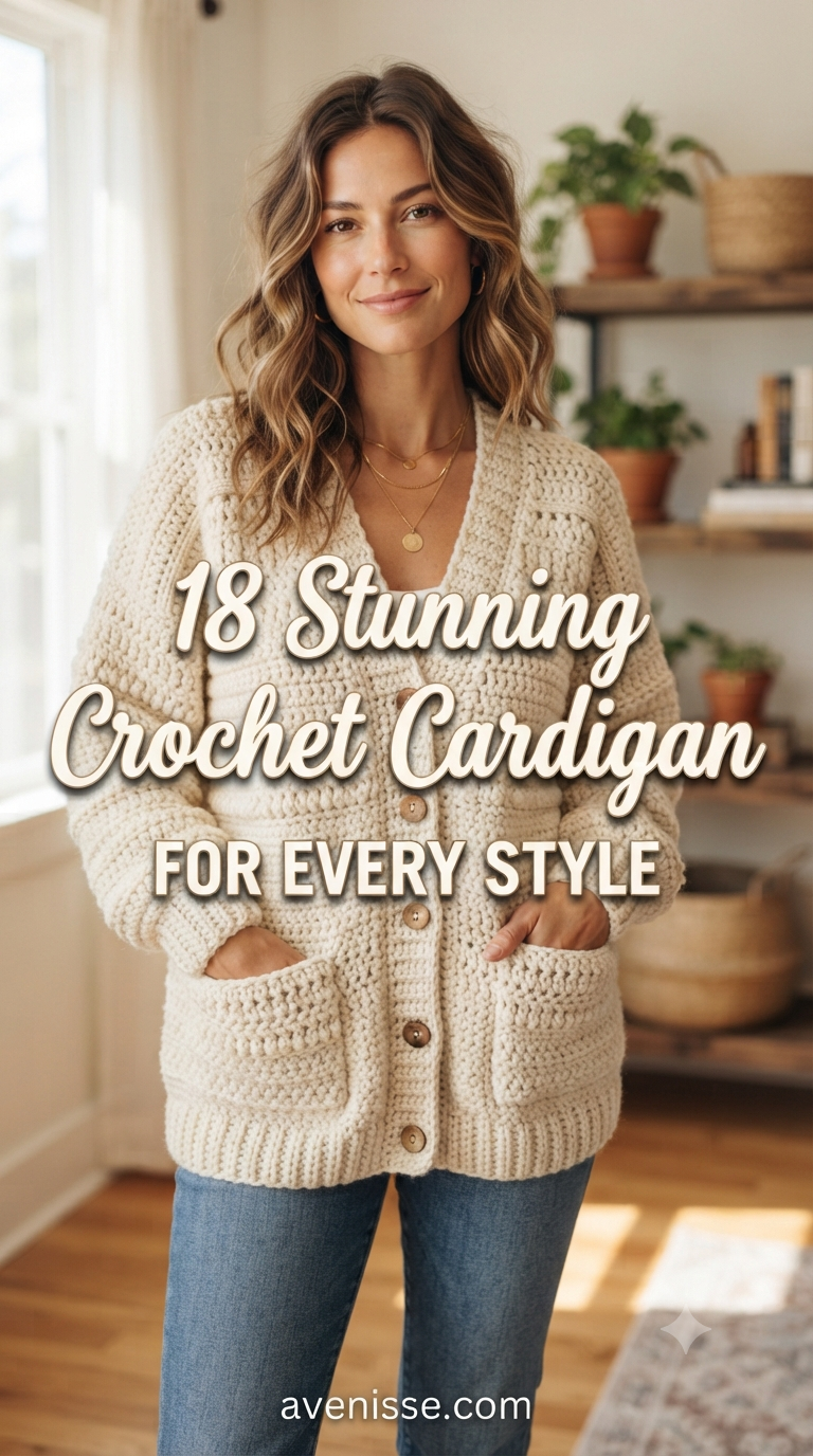 18 Stunning Crochet Cardigan Patterns for Every Style